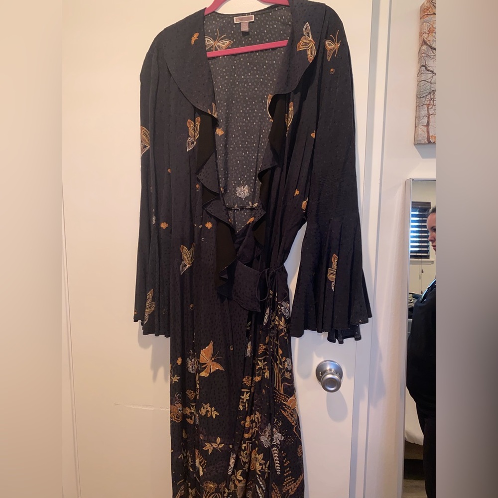 Black wrap around dress XXL Chelsea 28